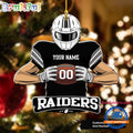 NFL Las Vegas Raiders Special Football Game Player Christmas Ornament