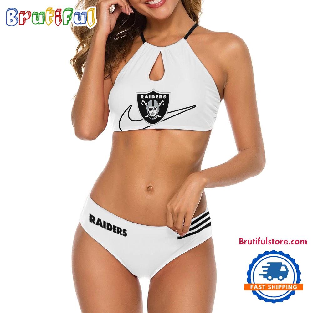 NFL Las Vegas Raiders Summer Women’s Cami 2 Piece Bikini