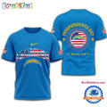 NFL Los Angeles Chargers 2025 Independence Day All Over Print Shirt