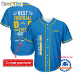 NFL Los Angeles Chargers Best Dad Ever Baseball Jersey