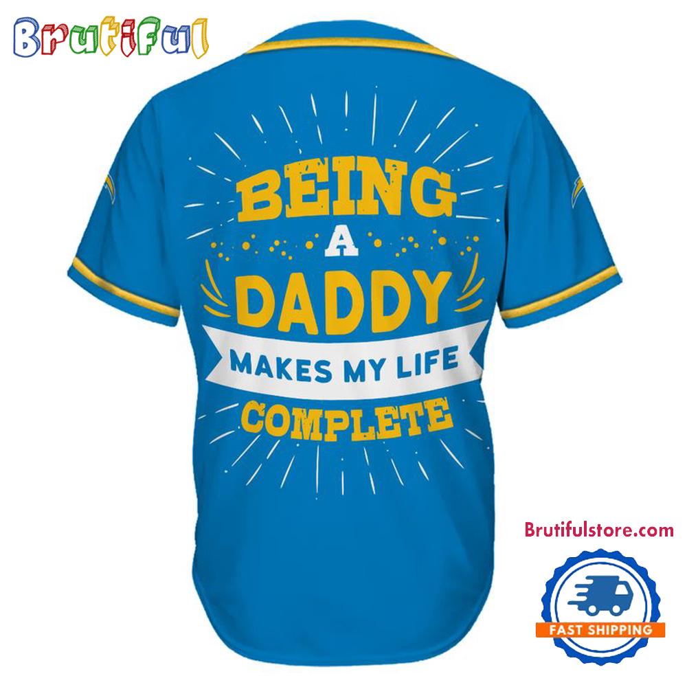 NFL Los Angeles Chargers Football Being A Daddy Father’s Day Baseball Jersey
