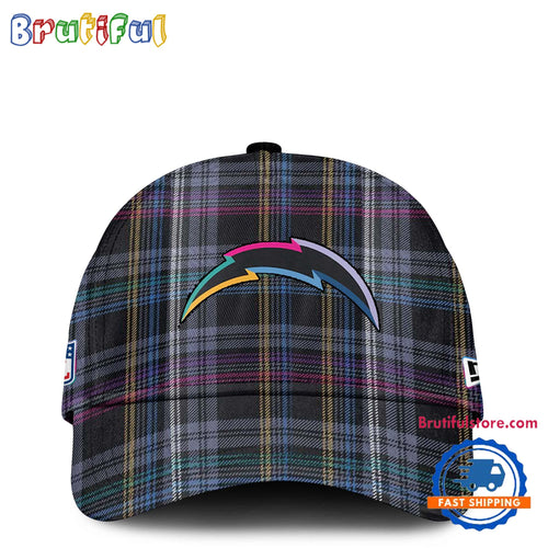 NFL Los Angeles Chargers Football Crucial Catch Intercept Cancer Design New Cap Hats