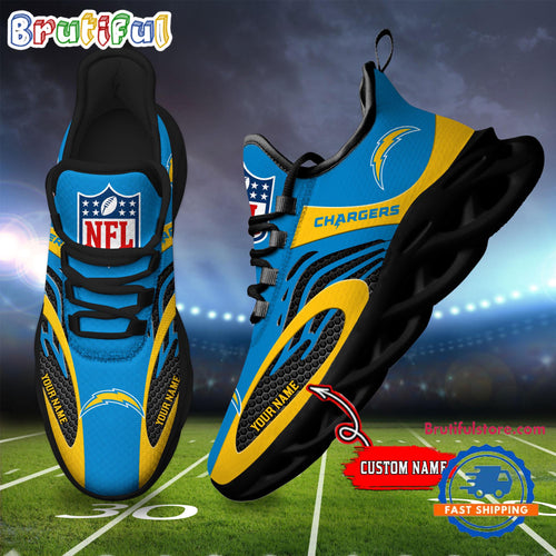 NFL Los Angeles Chargers Football Logo Team New Design Max Soul Shoes Sneaker