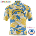 NFL Los Angeles Chargers Football Team Colorful Camo Cycling Jersey