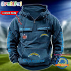 NFL Los Angeles Chargers Football Team Custom Name Cargo Hoodie