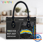 NFL Los Angeles Chargers Forever Not Just When We Win Women’s Leather Hand Bag