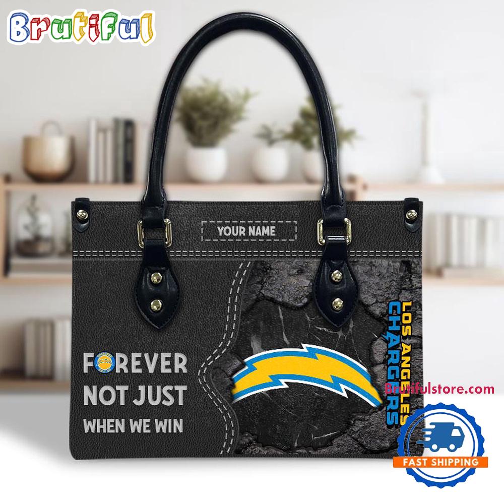NFL Los Angeles Chargers Forever Not Just When We Win Women’s Leather Hand Bag