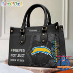 NFL Los Angeles Chargers Forever Not Just When We Win Women’s Leather Hand Bag