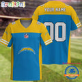 NFL Los Angeles Chargers Team New Season Personalized Football Jersey