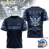 NFL Los Angeles Chargers US Navy 250th Anniversary 1775-2025 3D Shirt