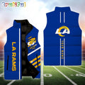 NFL Los Angeles Rams Football New Season Personalized Sleeveless Down Puffer Jacket