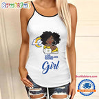 NFL Los Angeles Rams Football Summer Women’s Criss Cross Tank Top