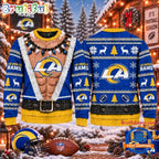 NFL Los Angeles Rams Funny Body Design Christmas Ugly Sweater