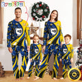 NFL Los Angeles Rams Pajamas Flower For Family Custom Name Pajamas