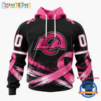 NFL Los Angeles Rams Personalized Pink Fights Breast Cancer 2026 Design Hoodie, TShirt, Sweatshirt