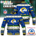 NFL Los Angeles Rams Snow Xmas Tree Christmas Custom Baseball Jacket