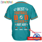 NFL Miami Dolphins Best Dad Ever Baseball Jersey