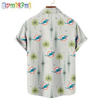 NFL Miami Dolphins Football Team Logo Funny Aloha Hawaiian Shirt