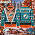 NFL Miami Dolphins Funny Body Design Christmas Ugly Sweater