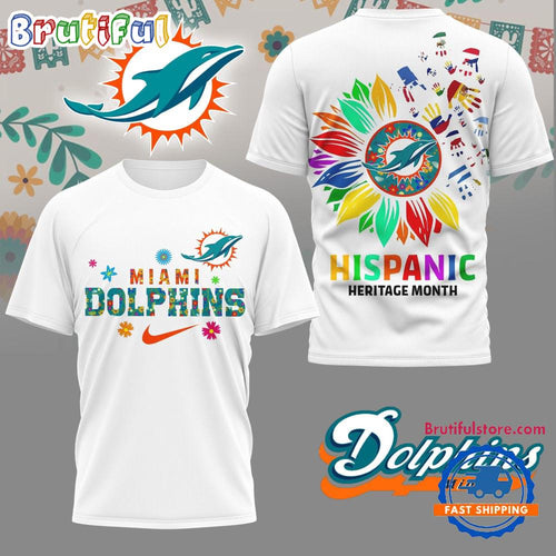 NFL Miami Dolphins Hispanic Heritage Month Unisex 3D Shirt