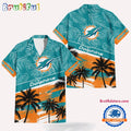 NFL Miami Dolphins Palm Tree Tropical Trendy Football Hawaiian Shirt