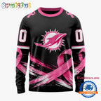 NFL Miami Dolphins Personalized Pink Fights Breast Cancer 2026 Design Hoodie, TShirt, Sweatshirt