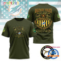 NFL Miami Dolphins US Army Military Police Veteran All Over Print Shirt