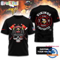 NFL Minnesota Vikings Football Team Fire Fighter Unisex 3D Shirt