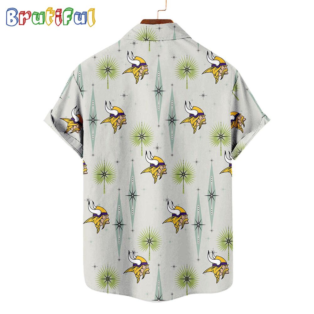 NFL Minnesota Vikings Football Team Logo Funny Aloha Hawaiian Shirt