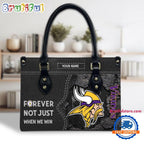 NFL Minnesota Vikings Forever Not Just When We Win Women’s Leather Hand Bag