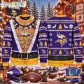 NFL Minnesota Vikings Funny Body Design Christmas Ugly Sweater
