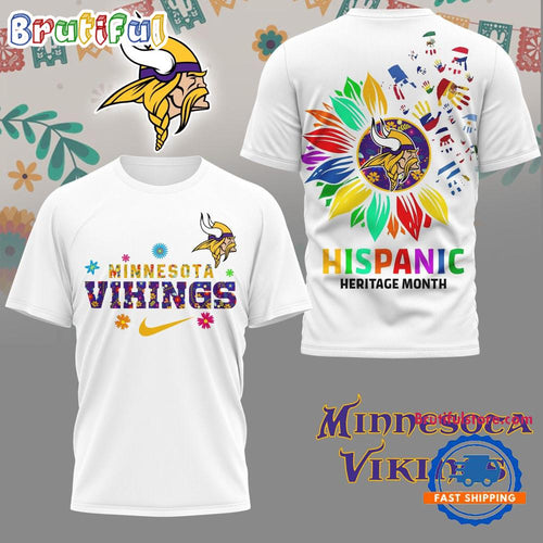 NFL Minnesota Vikings Hispanic Heritage Month Unisex 3D Shirt