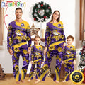 NFL Minnesota Vikings Pajamas Flower Sports For Family Custom Name Pajamas