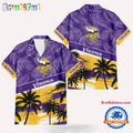 NFL Minnesota Vikings Palm Tree Tropical Trendy Football Hawaiian Shirt