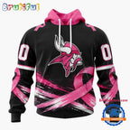 NFL Minnesota Vikings Personalized Pink Fights Breast Cancer 2026 Design Hoodie, TShirt, Sweatshirt