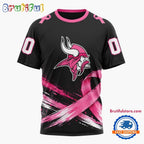 NFL Minnesota Vikings Personalized Pink Fights Breast Cancer 2026 Design Hoodie, TShirt, Sweatshirt