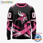 NFL Minnesota Vikings Personalized Pink Fights Breast Cancer 2026 Design Hoodie, TShirt, Sweatshirt