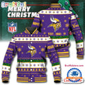 NFL Minnesota Vikings Snow Xmas Tree Christmas Custom Baseball Jacket