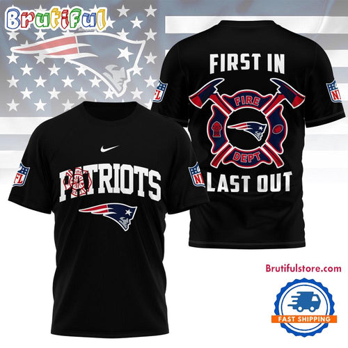 NFL New England Patriots 2025 Fire Dept Unisex 3D Shirt