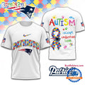 NFL New England Patriots Autism Awareness Accept Understand Love All Over Print Shirt