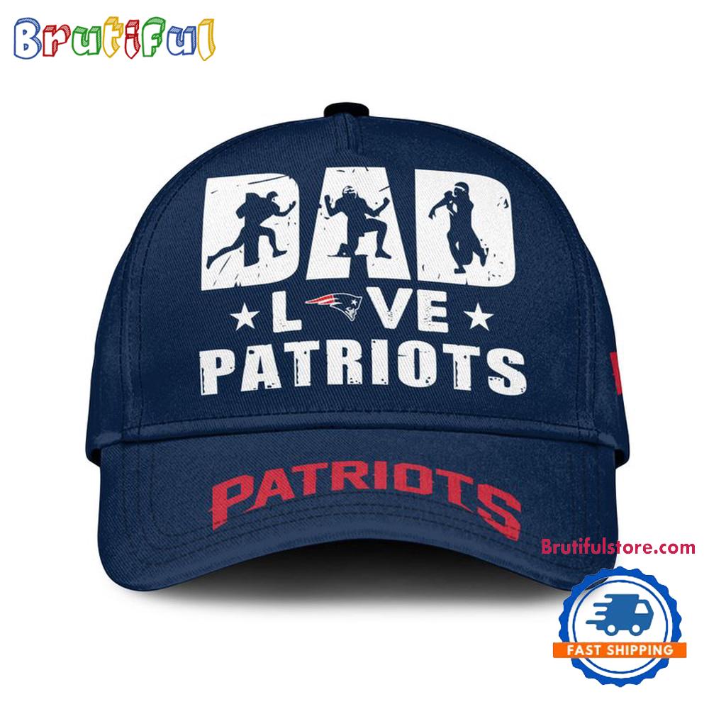 NFL New England Patriots Dad Love Best Father’s Day Baseball Cap