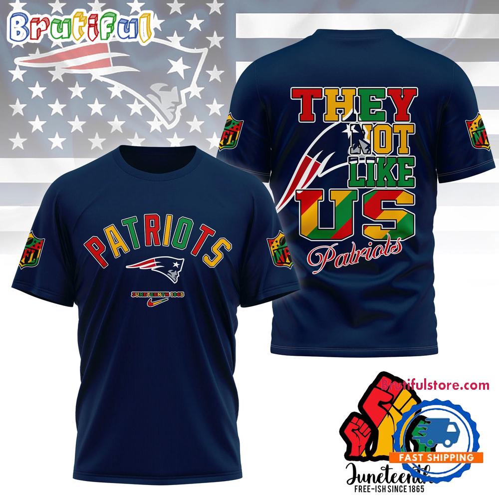 NFL New England Patriots Football Team 2025 Juneteenth Freedom Day Unisex 3D Shirt