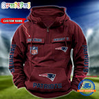 NFL New England Patriots Football Team Custom Name Cargo Hoodie