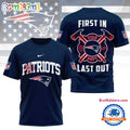 NFL New England Patriots Football Team Fire Dept Design T Shirt