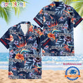 NFL New England Patriots Football Team Flower Summer Design Hawaiian Button Shirt