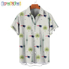 NFL New England Patriots Football Team Logo Funny Aloha Hawaiian Shirt