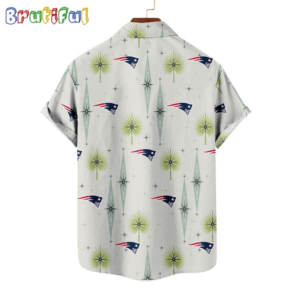 NFL New England Patriots Football Team Logo Funny Aloha Hawaiian Shirt