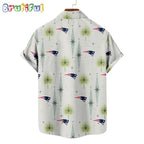 NFL New England Patriots Football Team Logo Funny Aloha Hawaiian Shirt