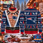 NFL New England Patriots Funny Body Design Christmas Ugly Sweater