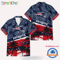 NFL New England Patriots Palm Tree Tropical Trendy Football Hawaiian Shirt